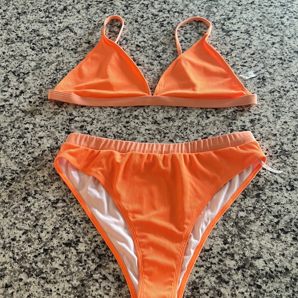 Plus Size Orange Bikini